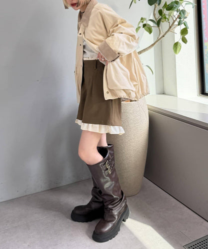 w closet 層次設計短褲