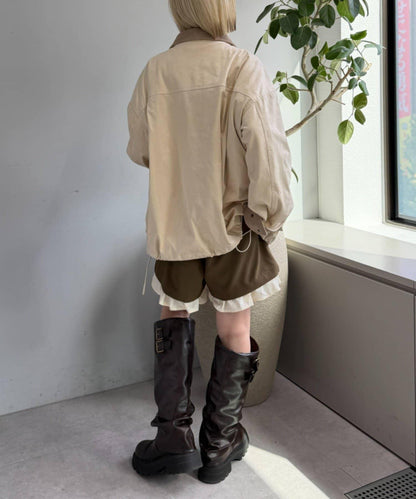 w closet 層次設計短褲