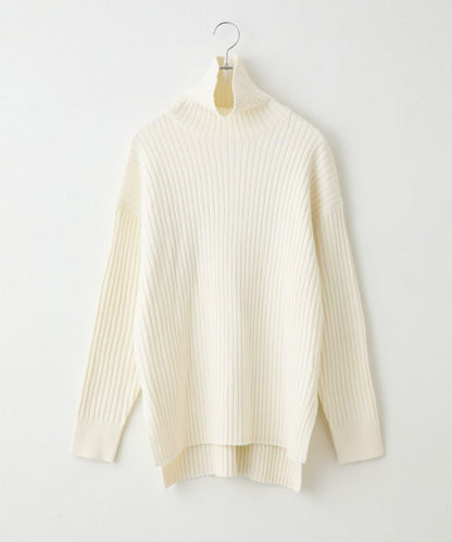 relax羅紋高領針織衫