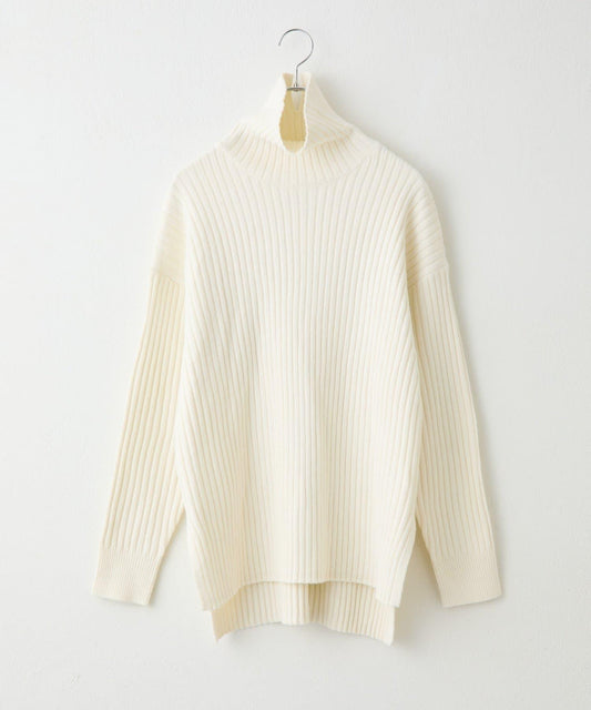 relax羅紋高領針織衫