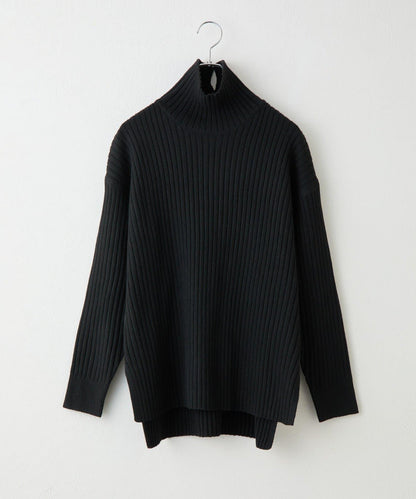 relax羅紋高領針織衫