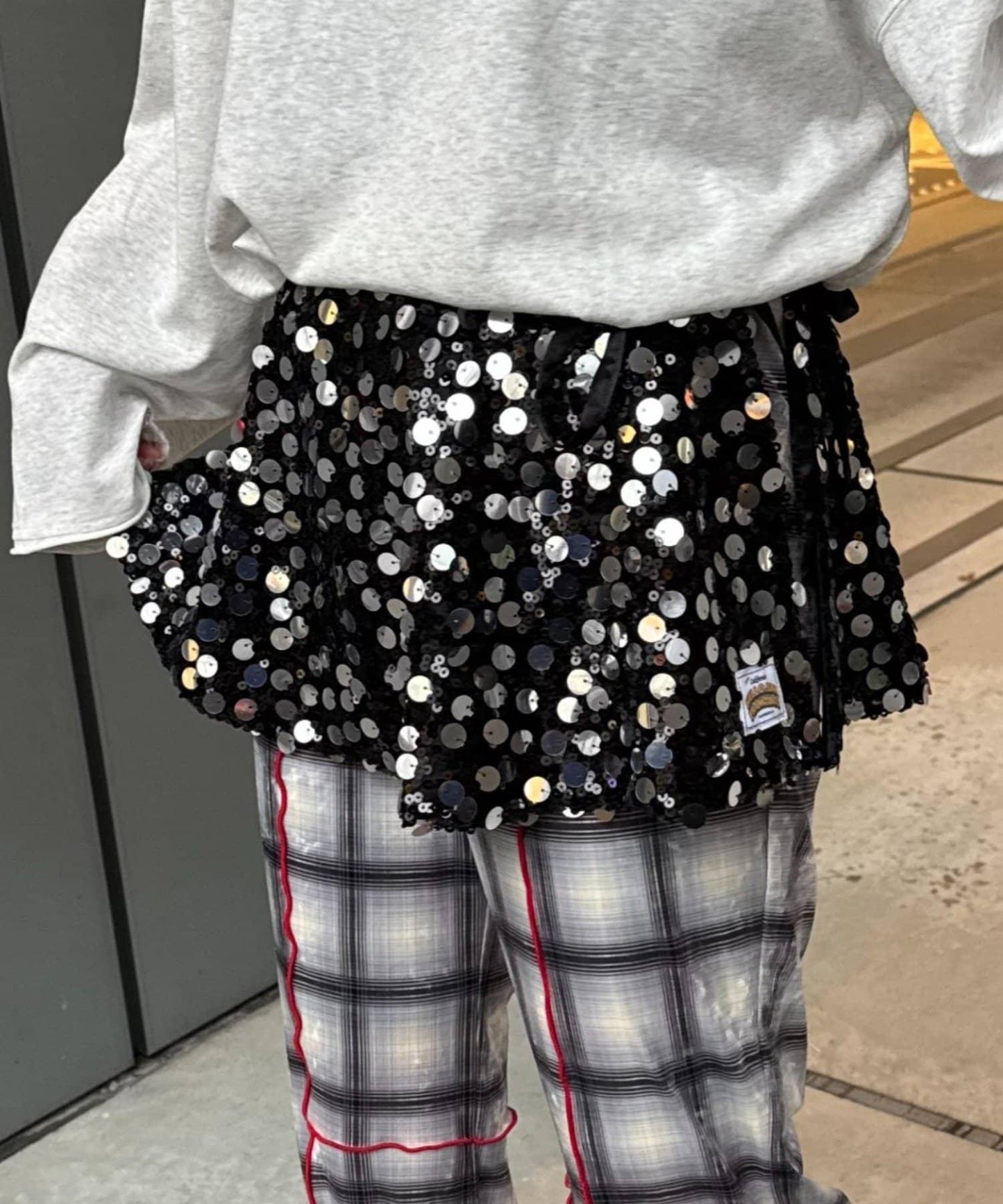 ★【HELLO.SANFRANCISCO/ハローサンフランシスコ】多功能亮片裹身半身裙