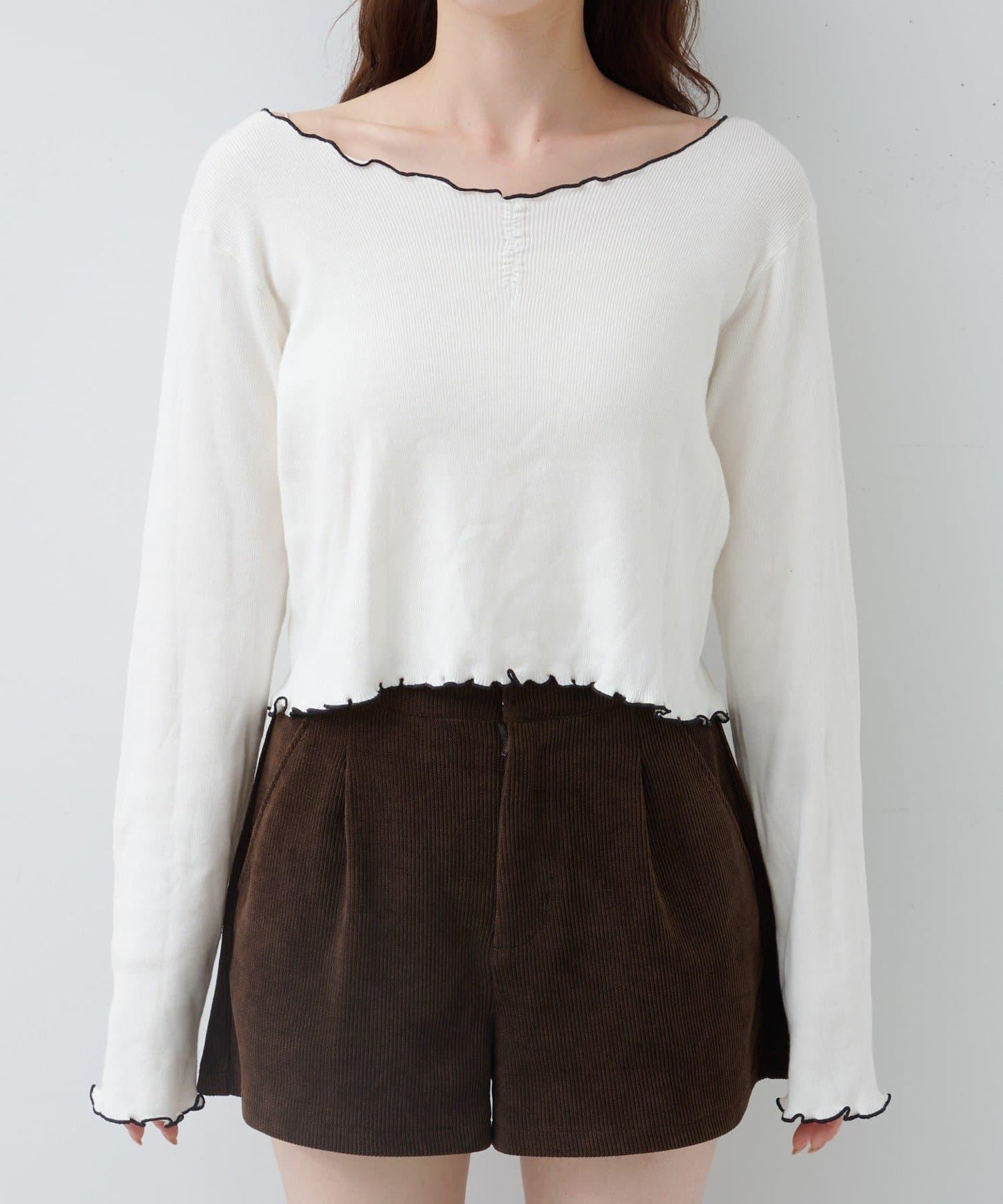 柔軟親膚針織套頭衫