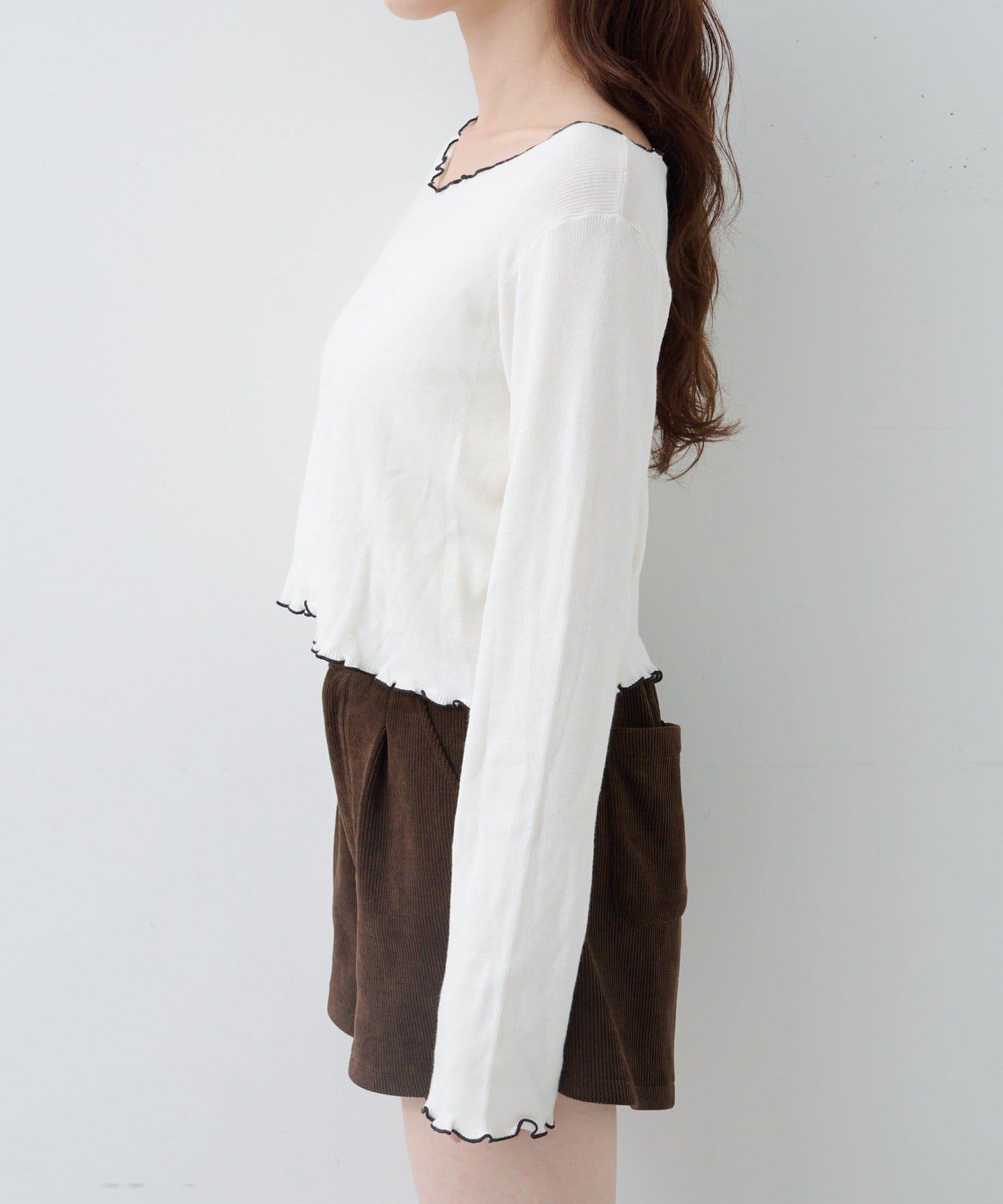 柔軟親膚針織套頭衫