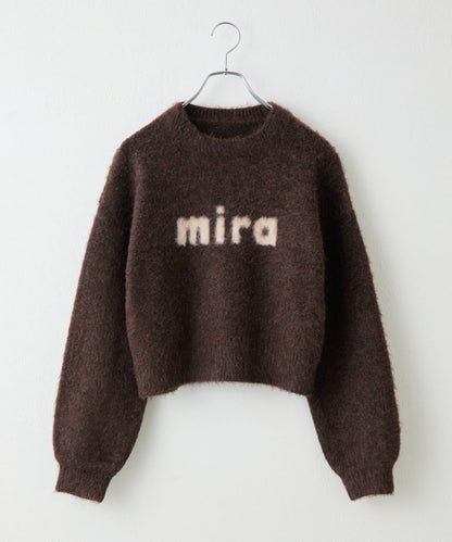 mira標誌提花針織套頭衫