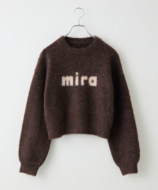 mira標誌提花針織套頭衫