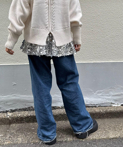 ★【HELLO.SANFRANCISCO/ハローサンフランシスコ】多功能亮片裹身半身裙