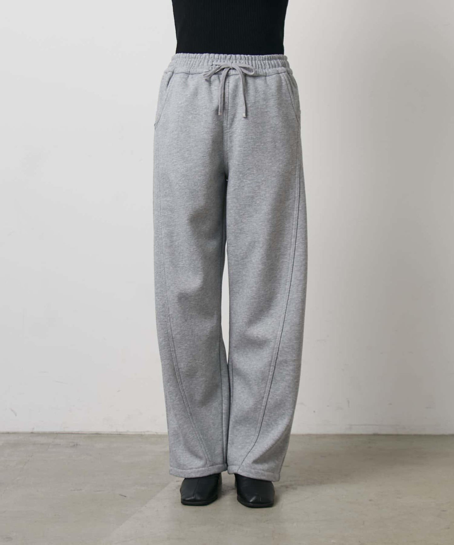 內刷毛抓絨拼接休閒褲