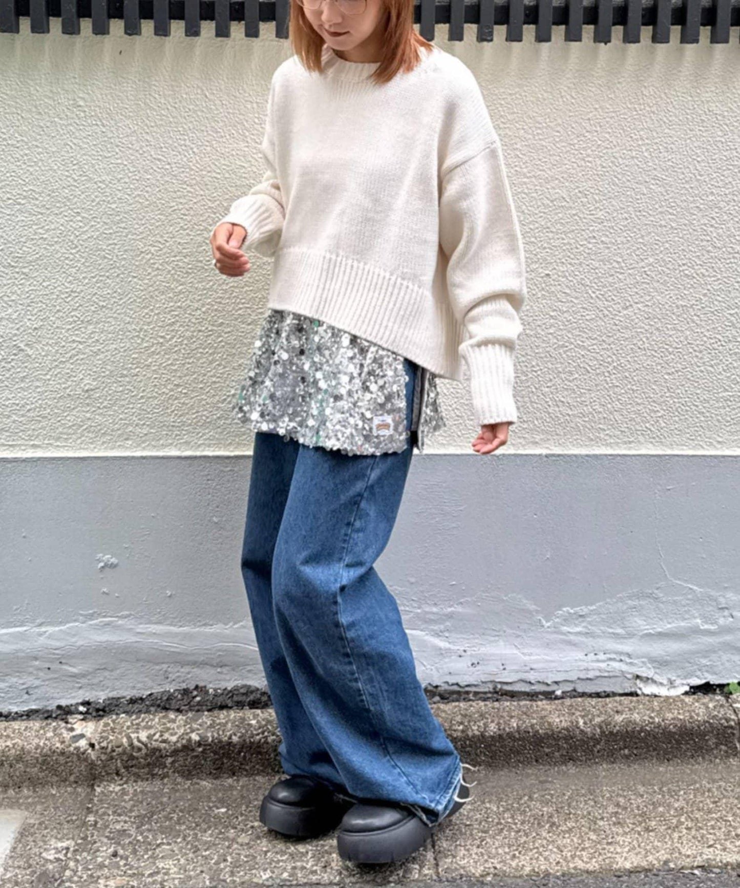 ★【HELLO.SANFRANCISCO/ハローサンフランシスコ】多功能亮片裹身半身裙