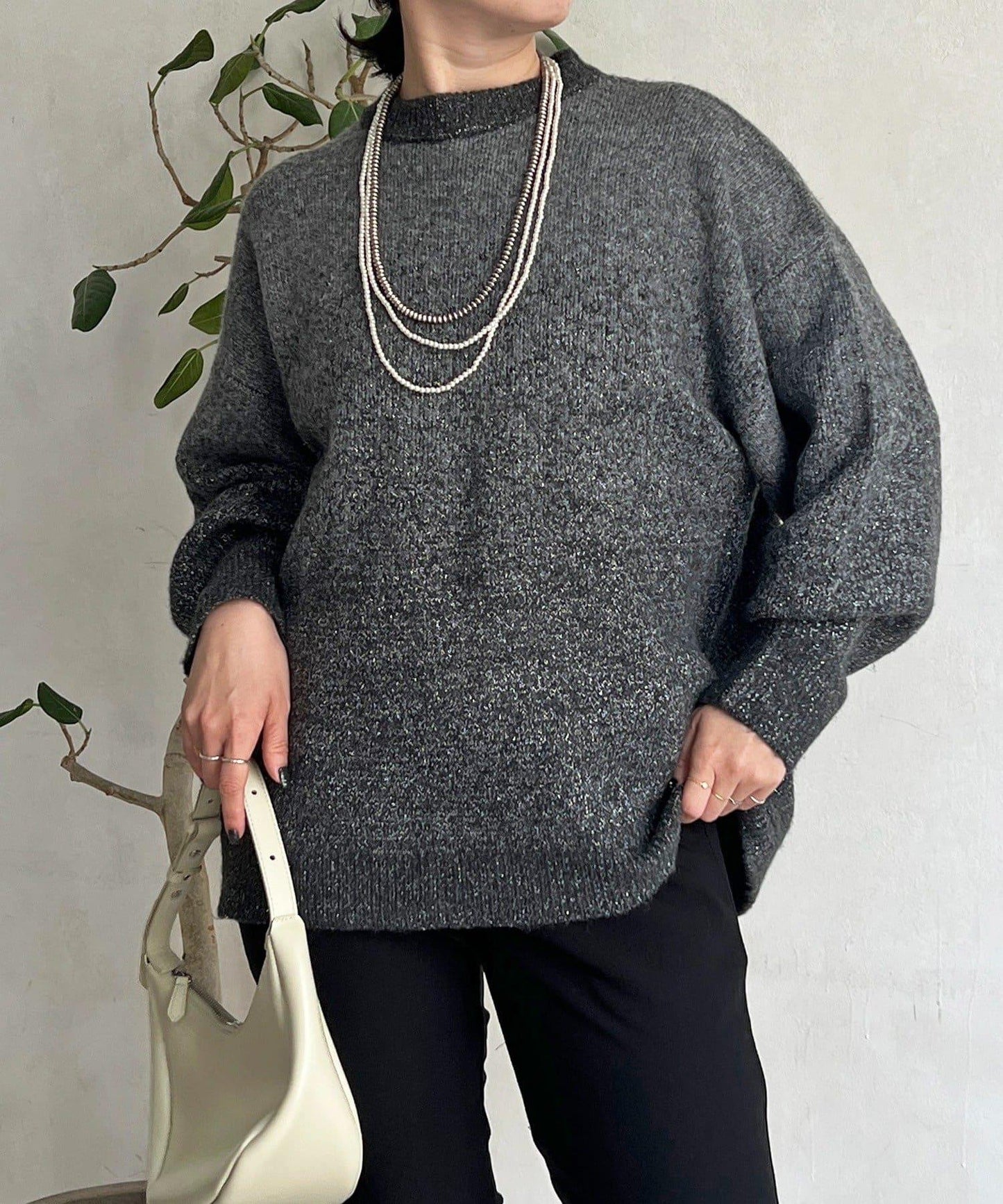 漸變色長款套頭衫