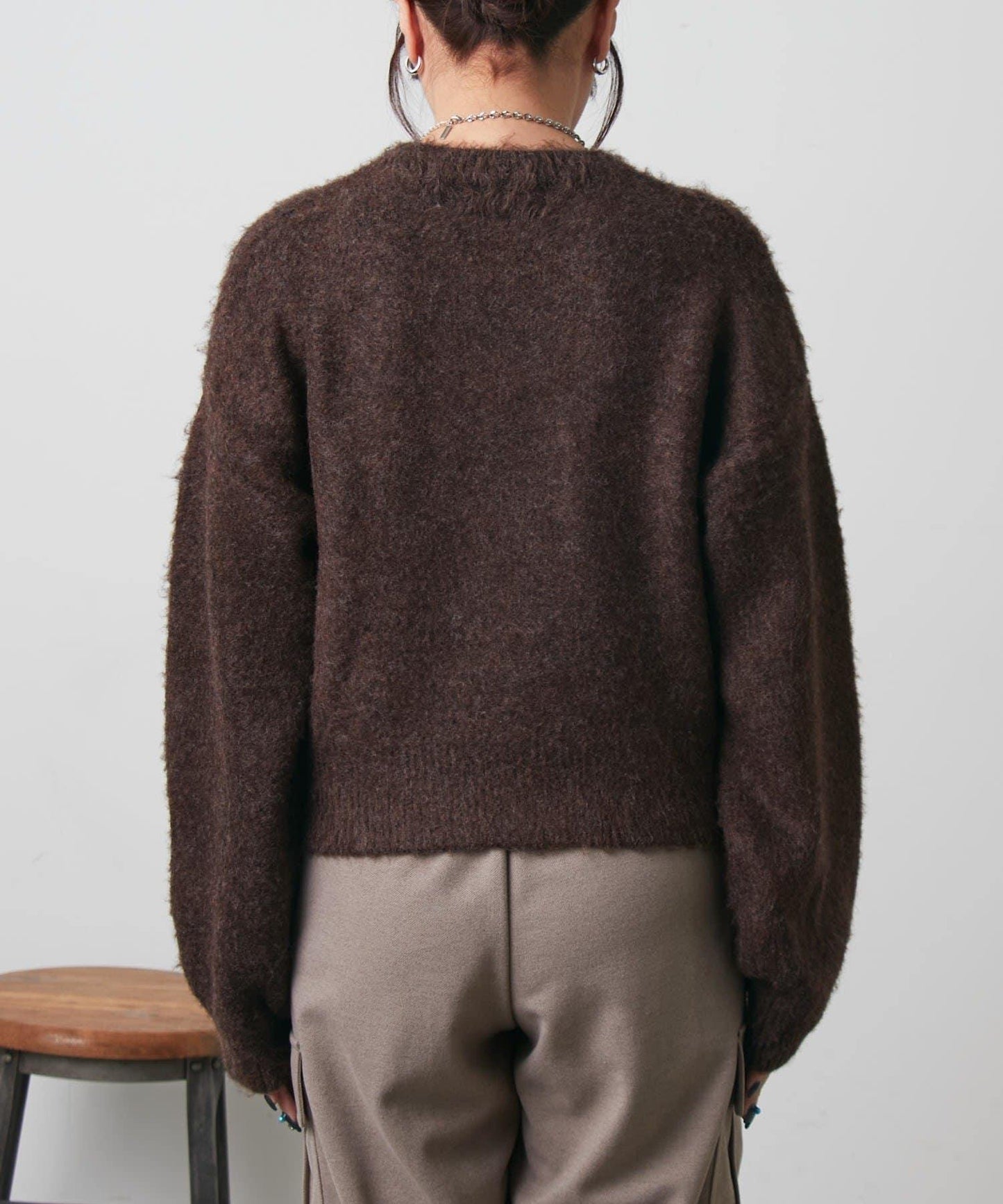 NUNKI標誌提花針織套頭衫