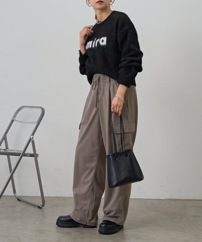 mira標誌提花針織套頭衫