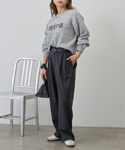 mira標誌提花針織套頭衫