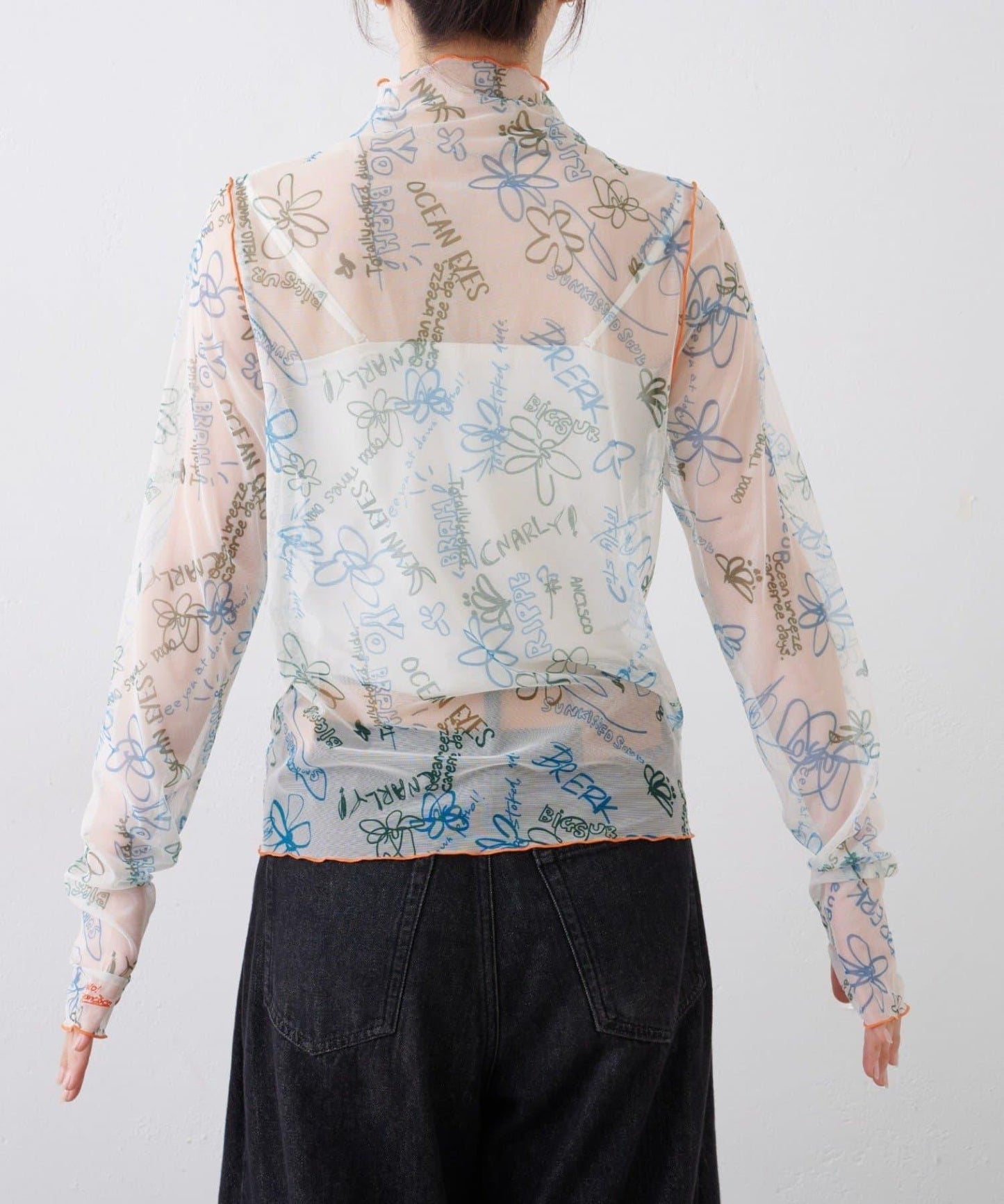 ★【HELLO.SANFRANCISCO/ハローサンフランシスコ】塗鴉圖案藝術上衣