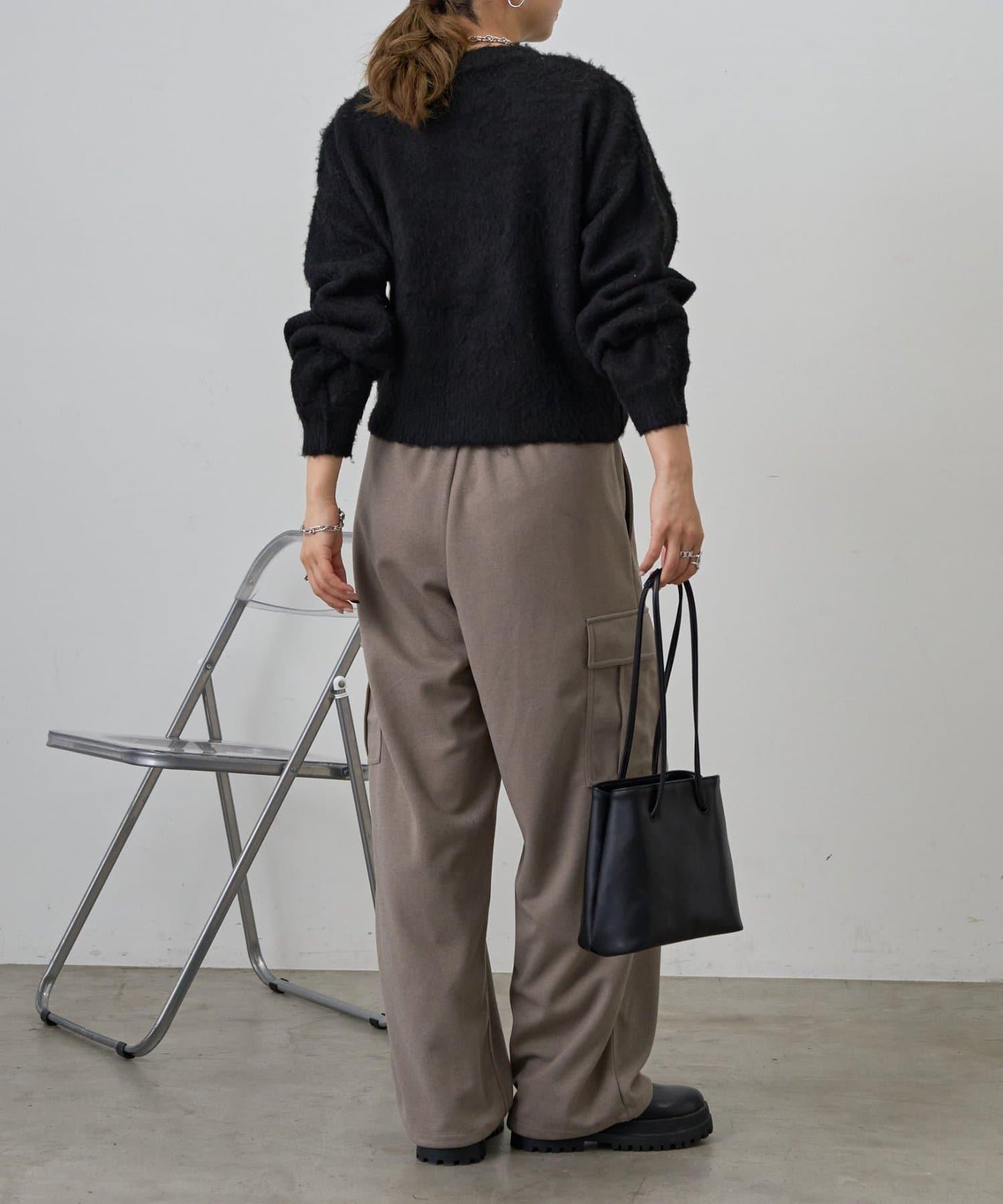 mira標誌提花針織套頭衫