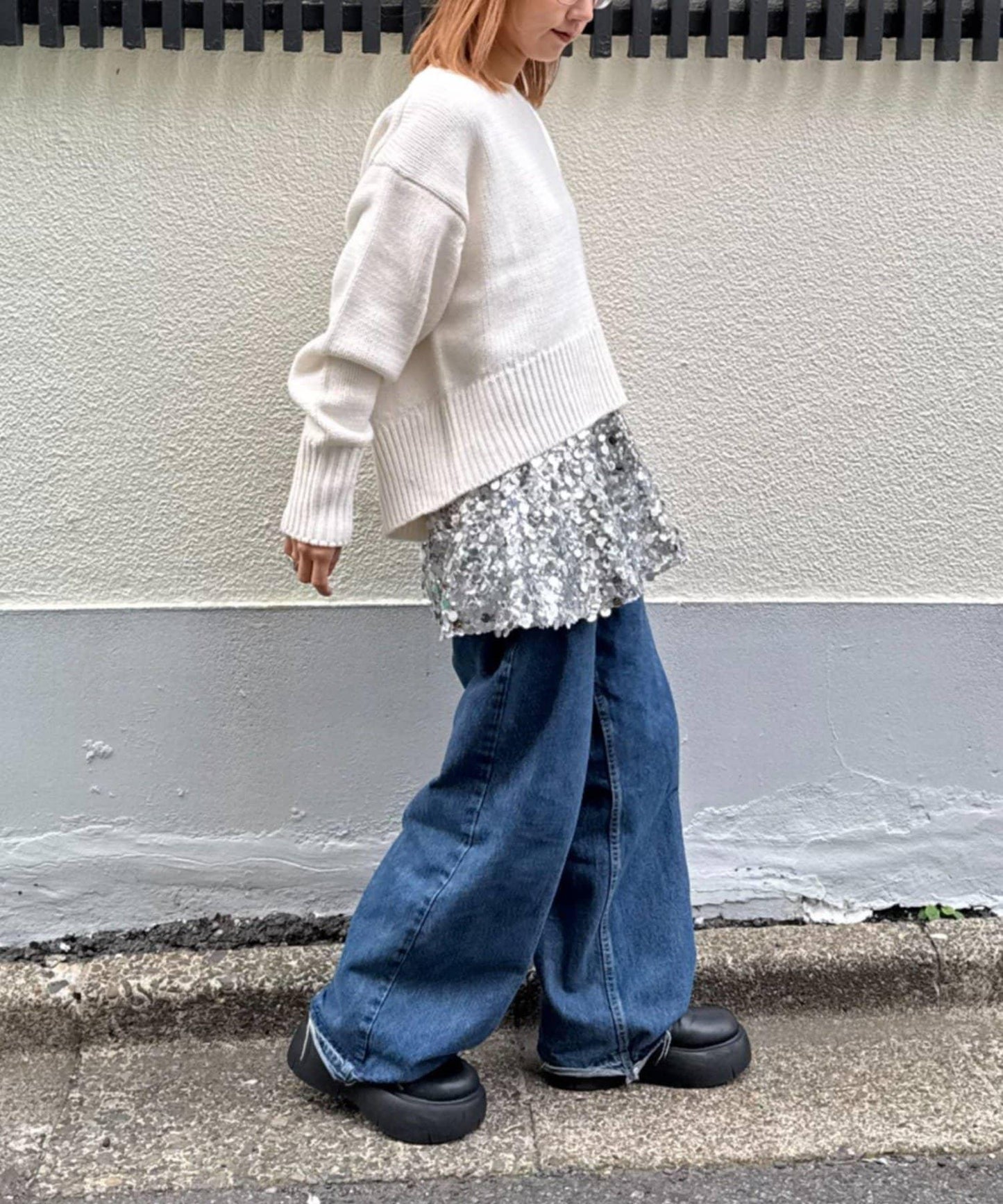 ★【HELLO.SANFRANCISCO/ハローサンフランシスコ】多功能亮片裹身半身裙