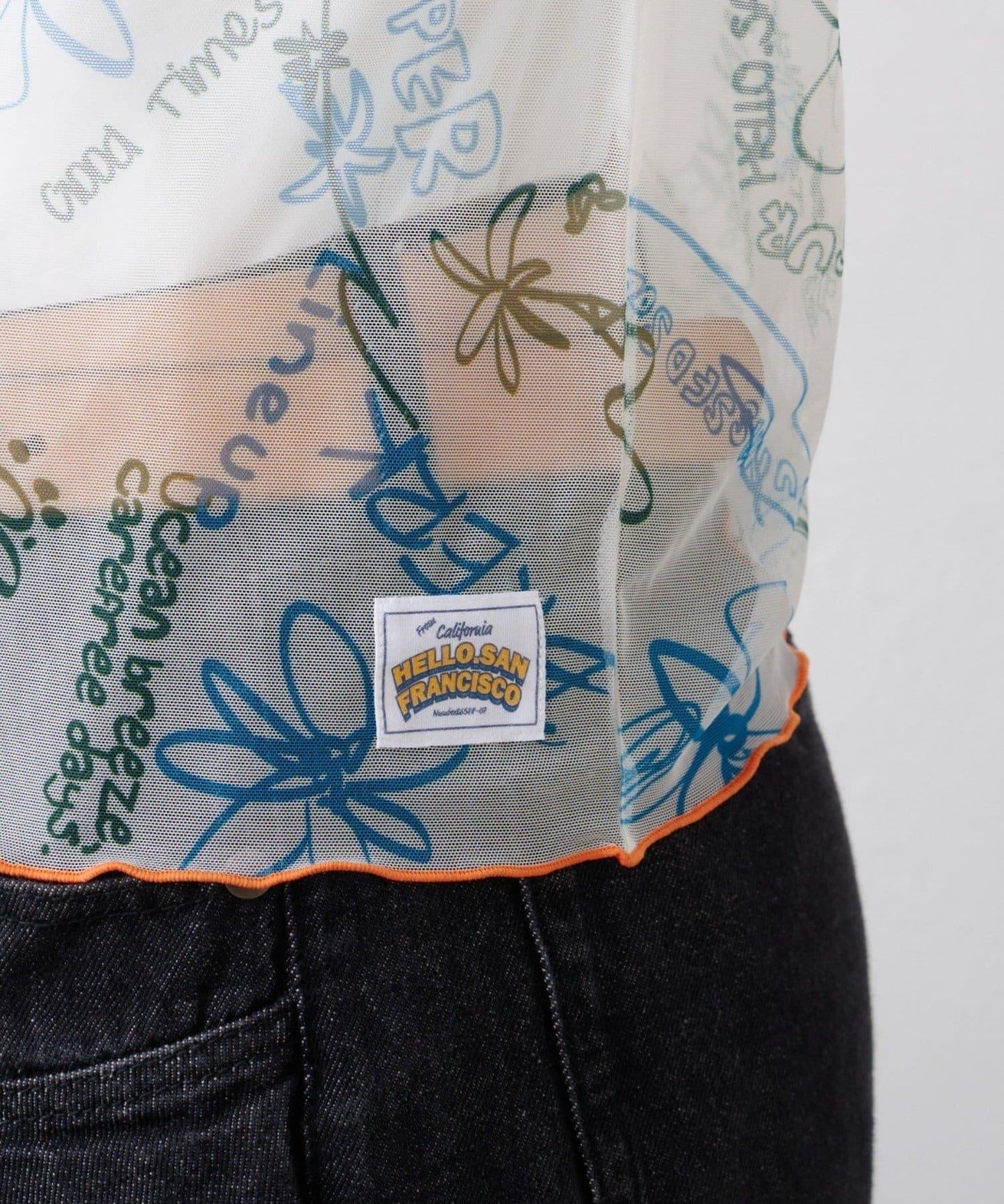 ★【HELLO.SANFRANCISCO/ハローサンフランシスコ】塗鴉圖案藝術上衣