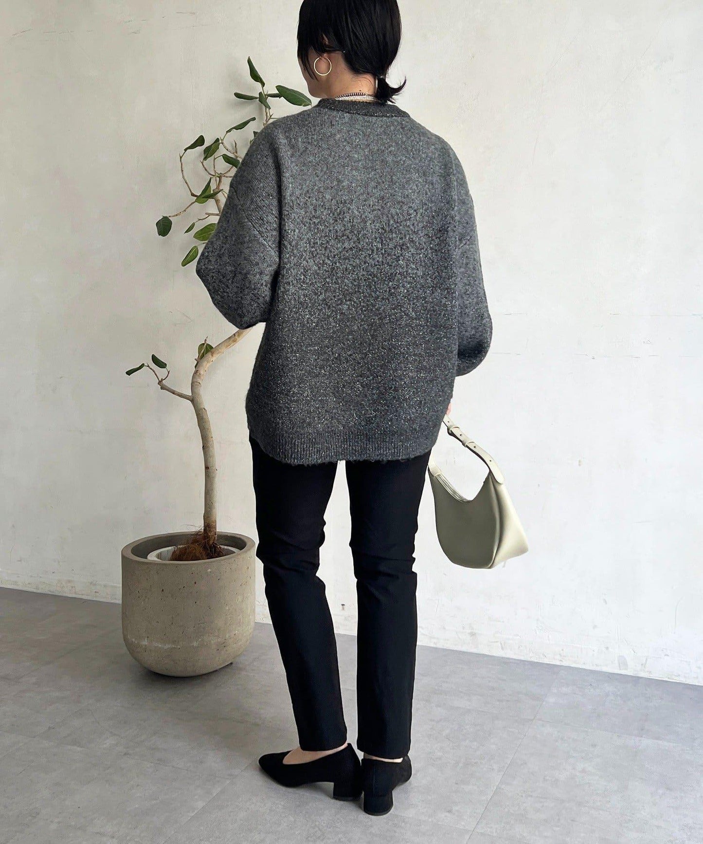 漸變色長款套頭衫