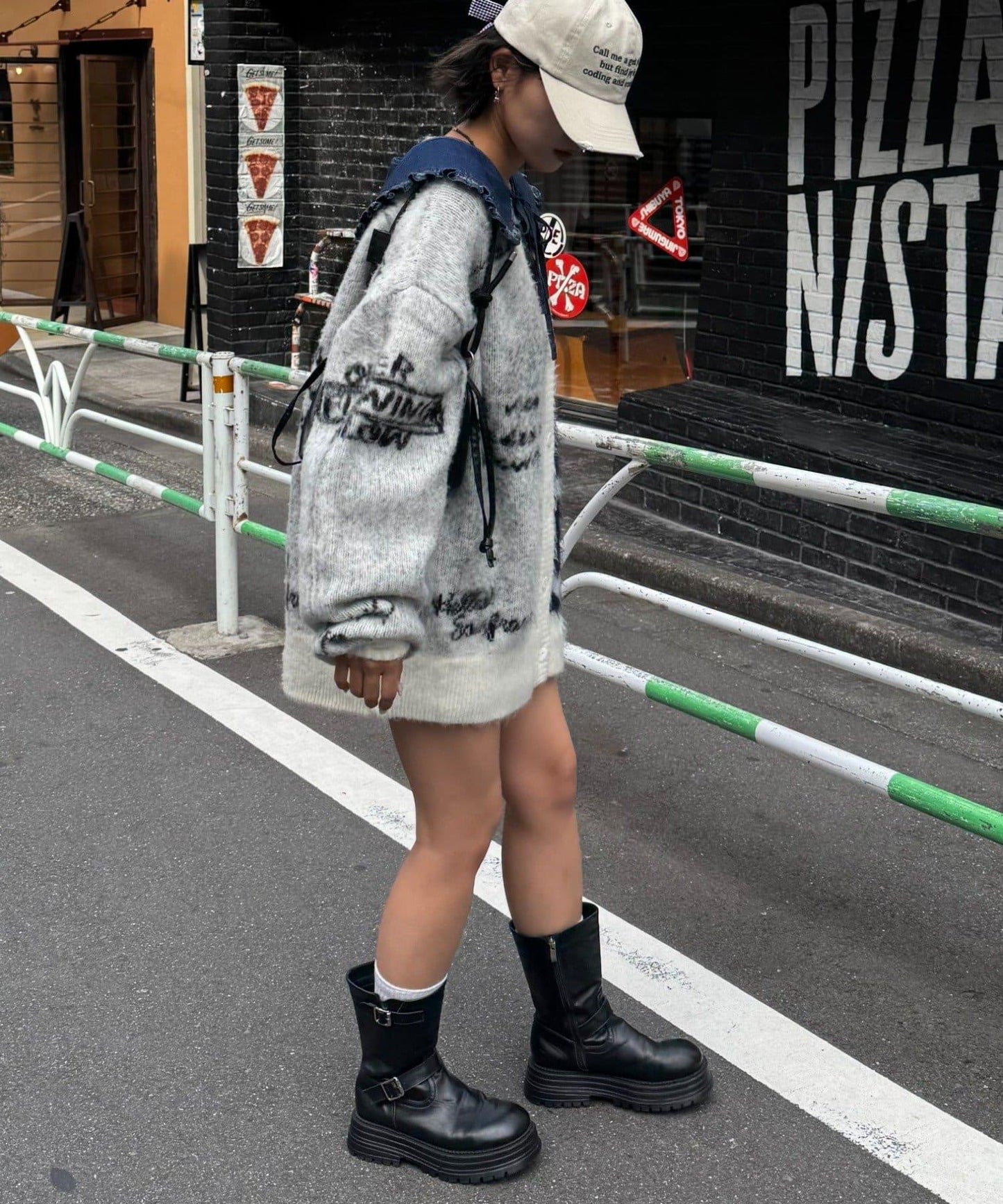 ★【HELLO.SANFRANCISCO/ハローサンフランシスコ】帶領雛菊刺繡牛仔襯衫