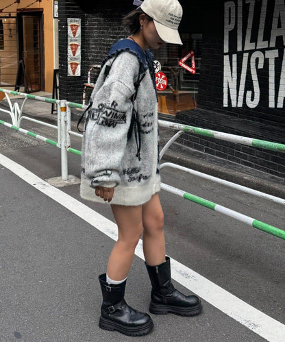 ★【HELLO.SANFRANCISCO/ハローサンフランシスコ】帶領雛菊刺繡牛仔襯衫