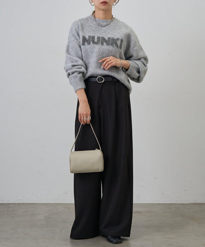 NUNKI標誌提花針織套頭衫