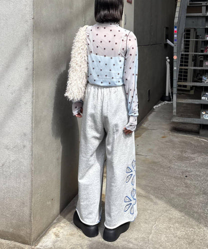 ★【HELLO.SANFRANCISCO/ハローサンフランシスコ】植絨星星圖案透視上衣