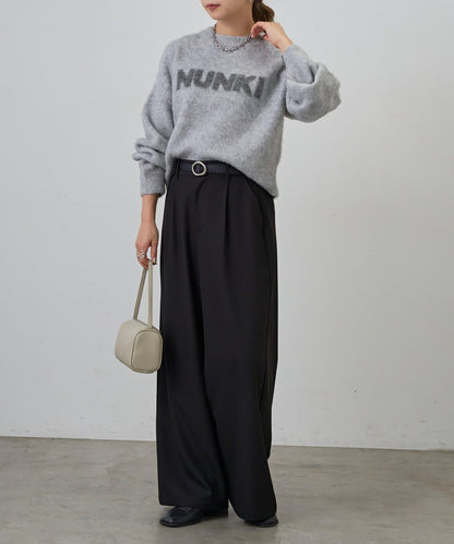 NUNKI標誌提花針織套頭衫