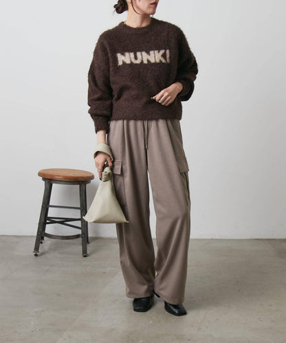 NUNKI標誌提花針織套頭衫