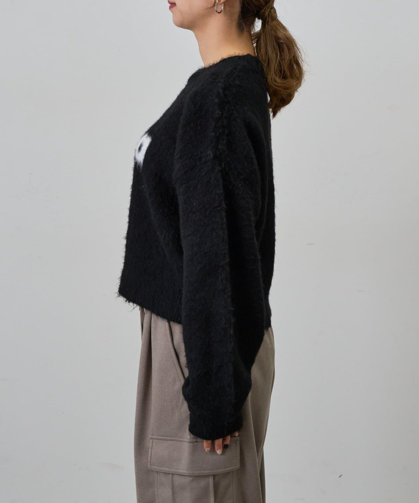 mira標誌提花針織套頭衫