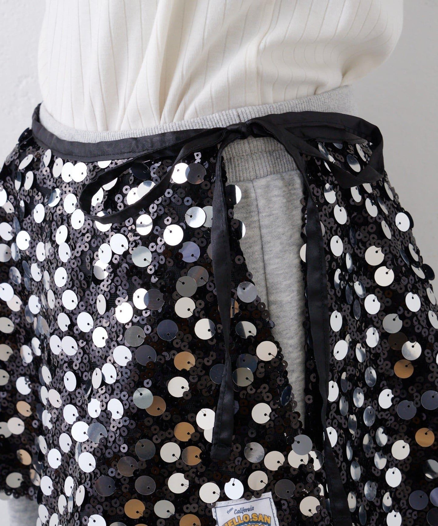 ★【HELLO.SANFRANCISCO/ハローサンフランシスコ】多功能亮片裹身半身裙