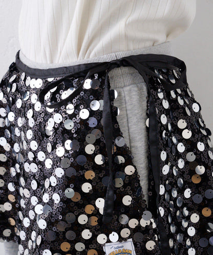 ★【HELLO.SANFRANCISCO/ハローサンフランシスコ】多功能亮片裹身半身裙