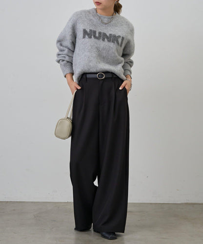 NUNKI標誌提花針織套頭衫