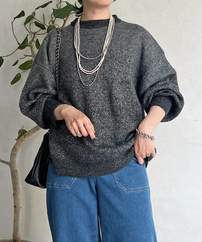 漸變色長款套頭衫