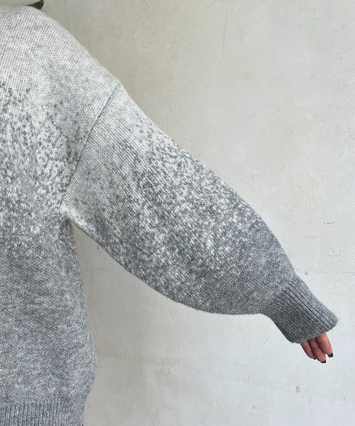 漸變色長款套頭衫