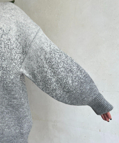 漸變色長款套頭衫