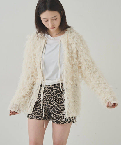 【WHO'S WHO gallery】網紗流蘇開衫