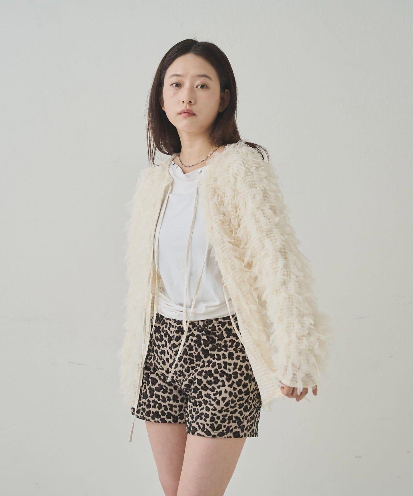 【WHO'S WHO gallery】網紗流蘇開衫