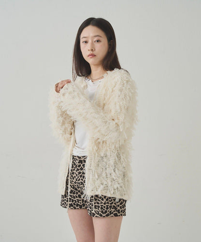 【WHO'S WHO gallery】網紗流蘇開衫