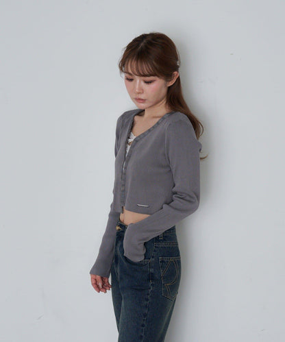 【Ray Cassin】簡約紐釦針織開衫