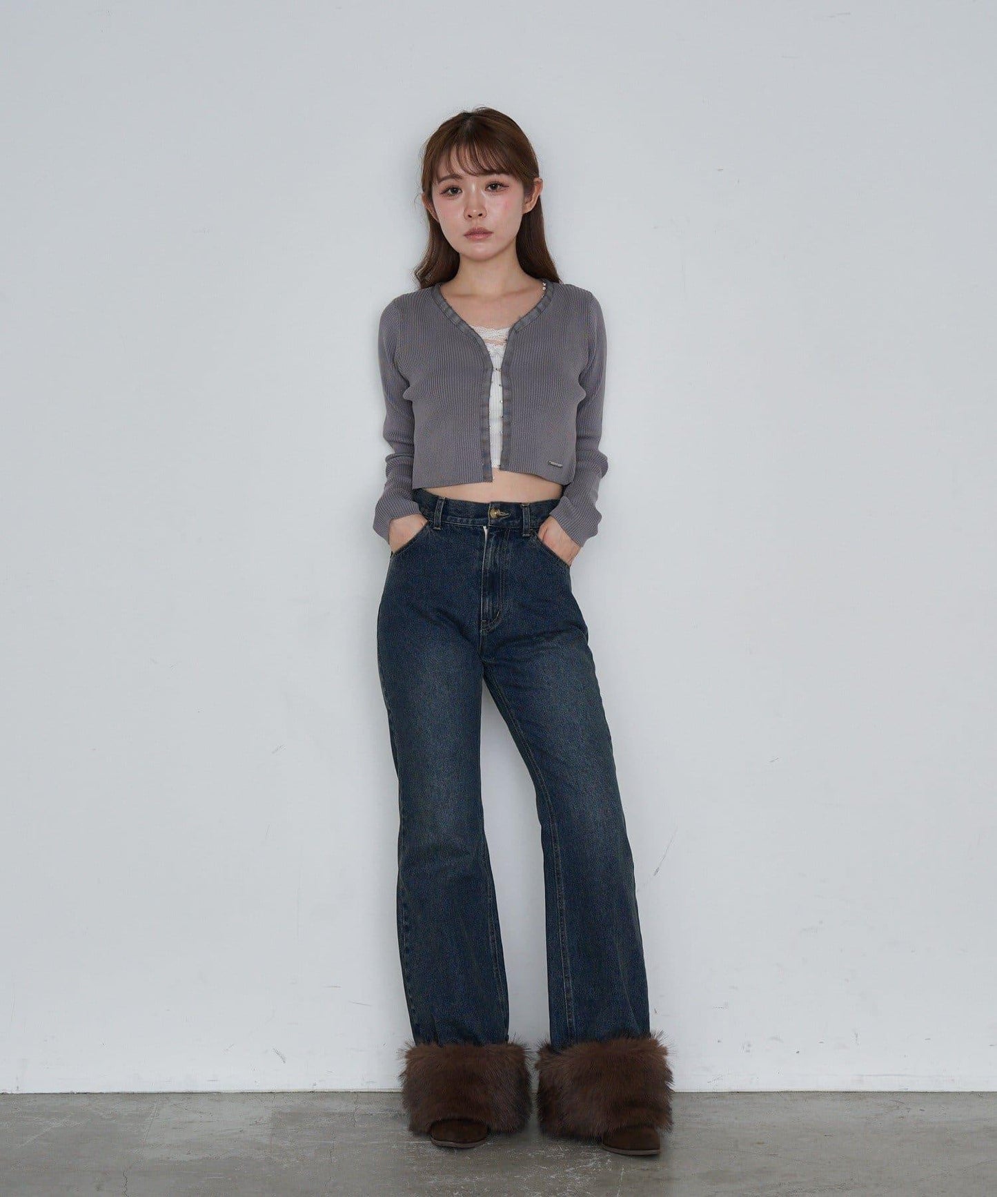 【Ray Cassin】簡約紐釦針織開衫