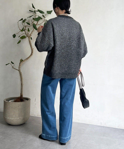 漸變色長款套頭衫