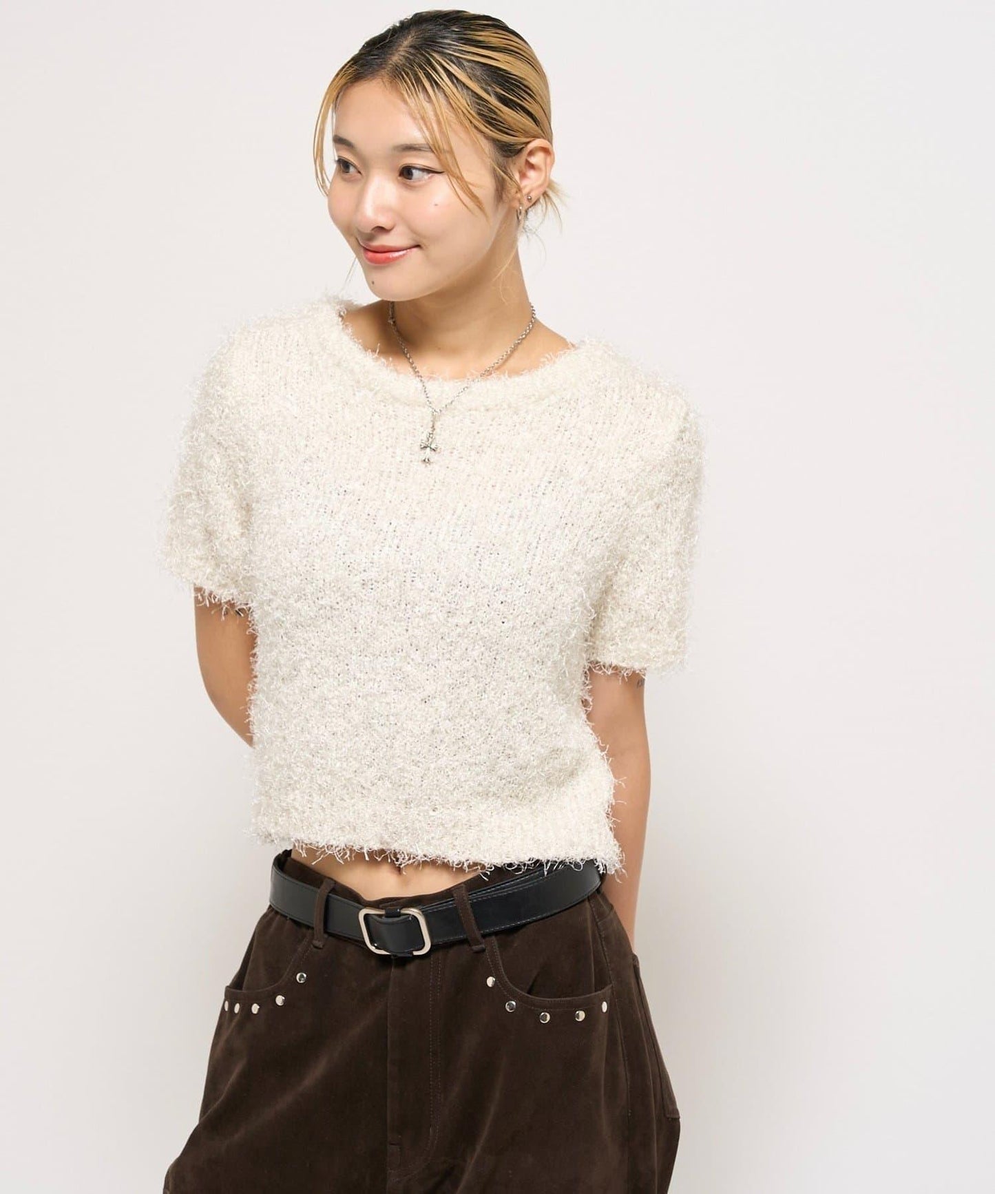 【WHO'S WHO gallery】長毛針織上衣