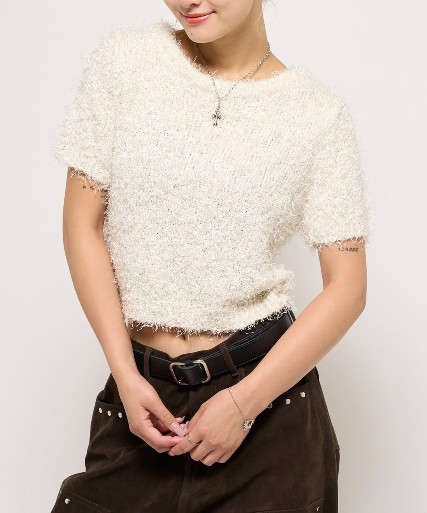 【WHO'S WHO gallery】長毛針織上衣