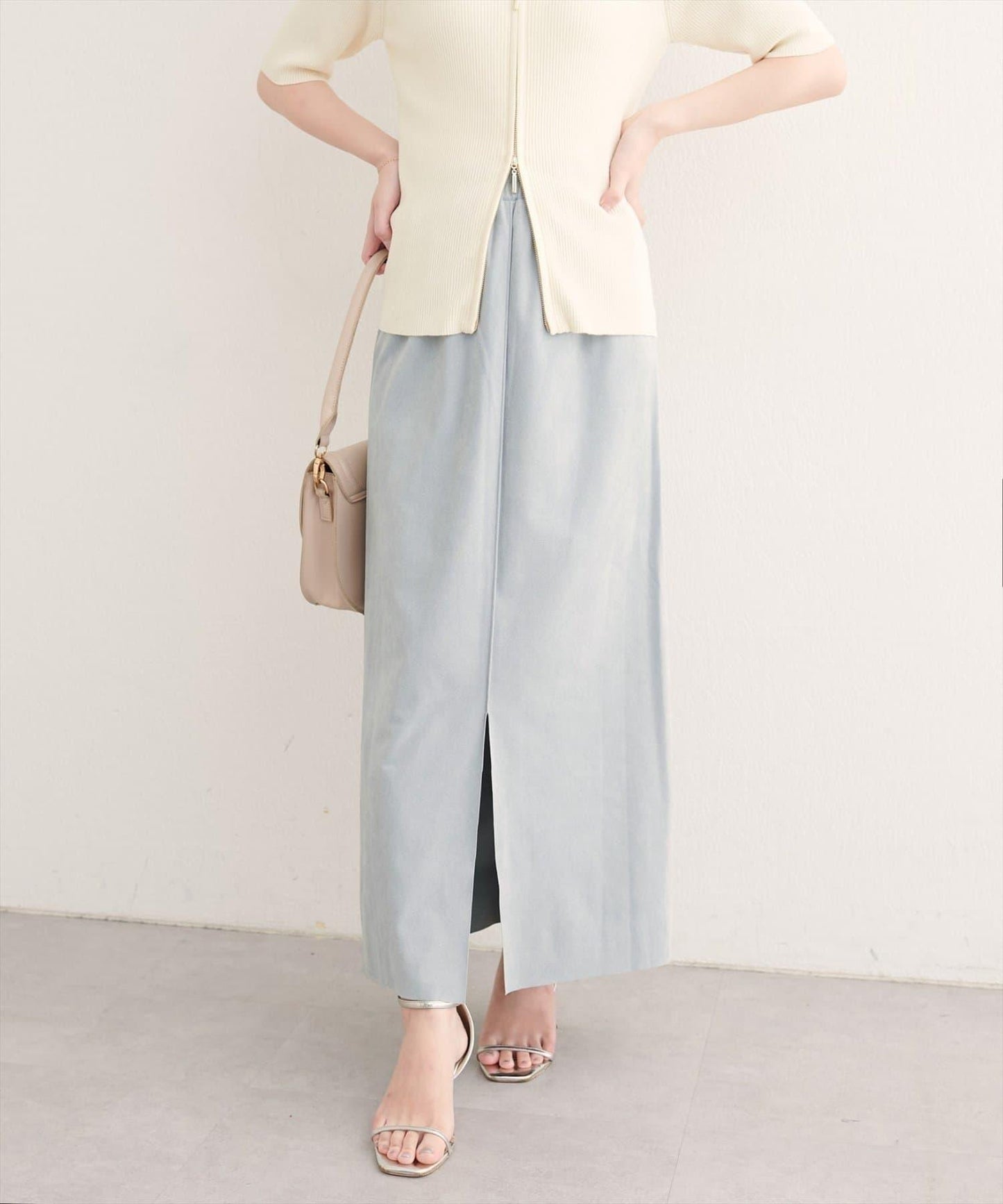 【natural couture】多穿法仿麂皮半身裙