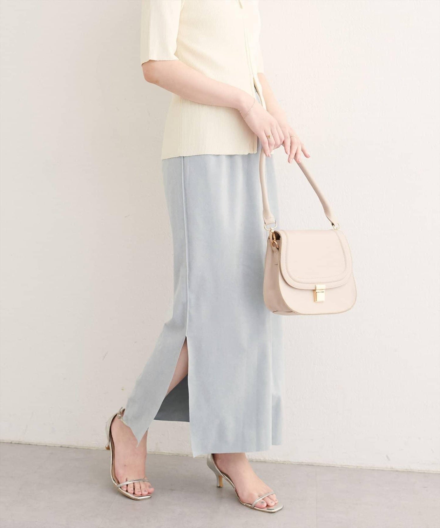 【natural couture】多穿法仿麂皮半身裙