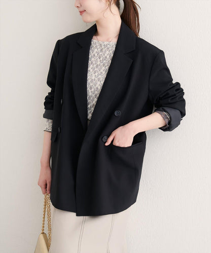 【natural couture】配腰帶長款西裝外套