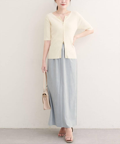 【natural couture】多穿法仿麂皮半身裙