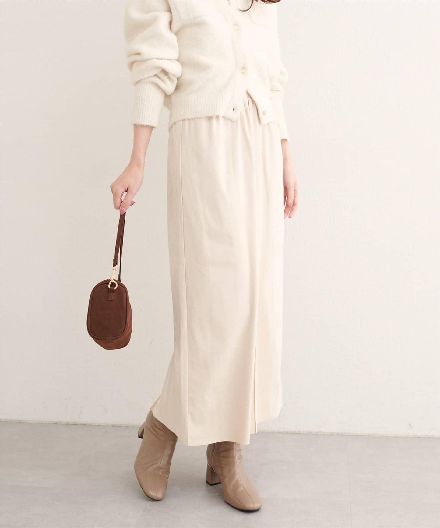 【natural couture】多穿法仿麂皮半身裙