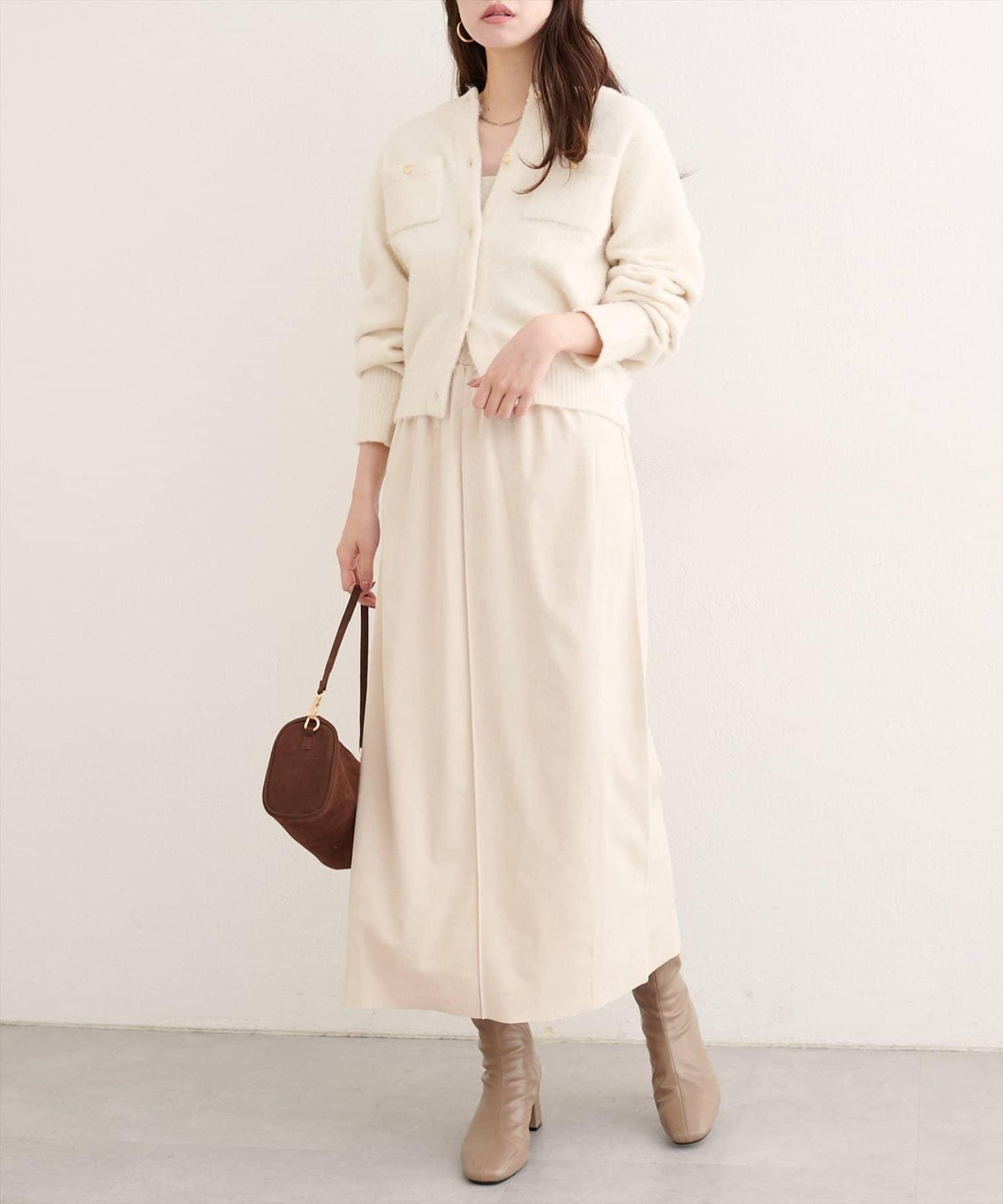 【natural couture】多穿法仿麂皮半身裙