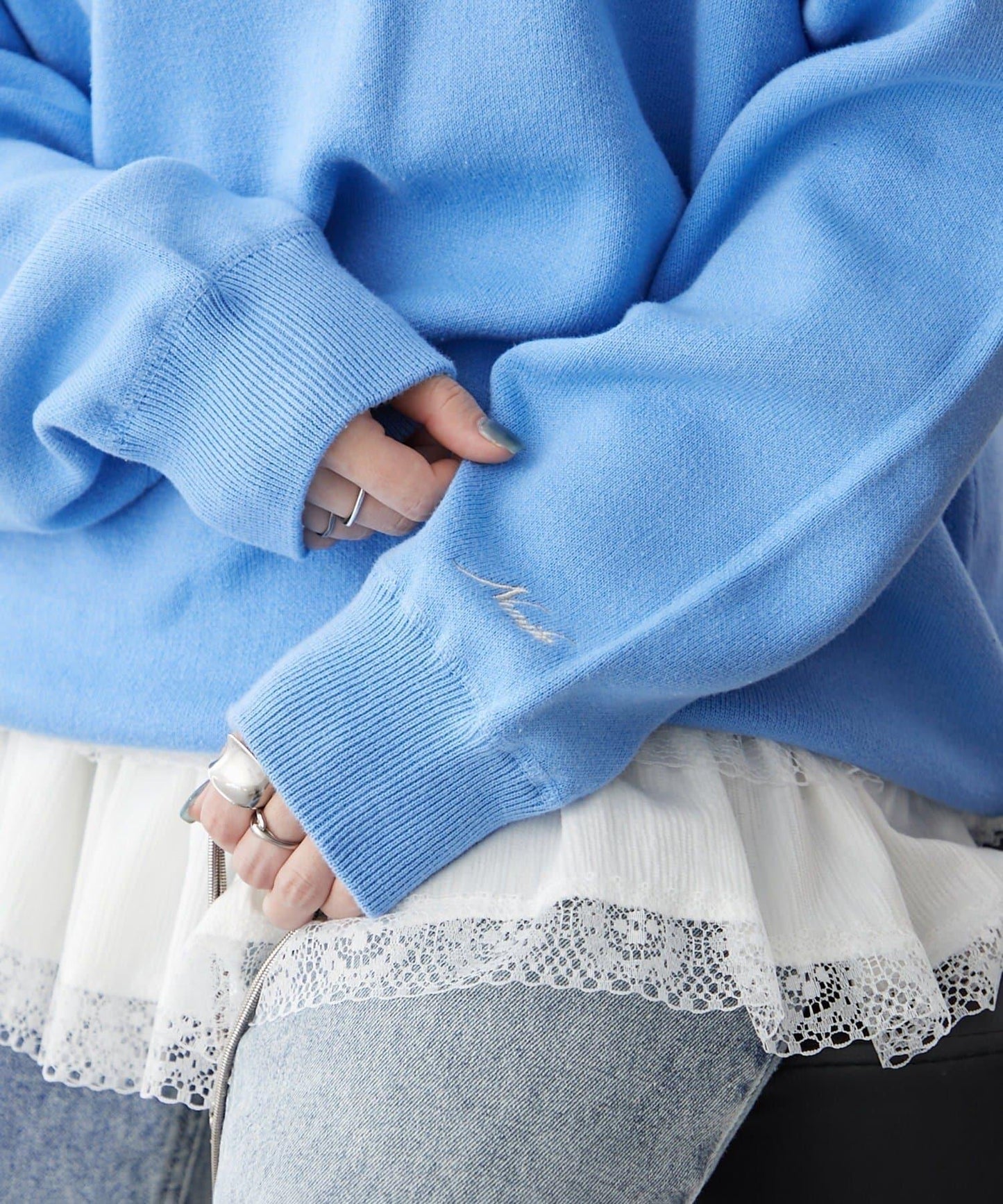 【NUNIFE】衛衣風格套頭衫